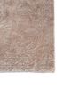 aalam beige and brown wool and silk hand knotted Rug - Corner