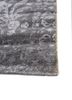 azalea grey and black wool and silk hand knotted Rug - Corner