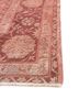 aalam red and orange wool and silk hand knotted Rug - Corner aalam red and orange wool and silk hand knotted Rug - Corner