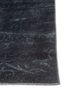azalea grey and black wool and silk hand knotted Rug - Corner