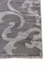 aurora grey and black wool and silk hand knotted Rug - Corner