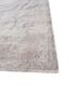 aalam grey and black wool and silk hand knotted Rug - Corner
