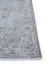 vintage grey and black wool hand knotted Rug - Corner vintage grey and black wool hand knotted Rug - Corner