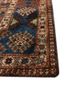 aalam blue wool hand knotted Rug - Corner aalam blue wool hand knotted Rug - Corner