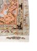 aalam green wool and silk hand knotted Rug - Corner