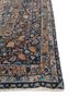aalam blue wool hand knotted Rug - Corner