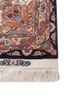 aalam blue wool and silk hand knotted Rug - Corner