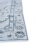 vintage blue wool hand knotted Rug - Corner