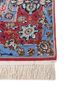 aalam blue wool and silk hand knotted Rug - Corner aalam blue wool and silk hand knotted Rug - Corner