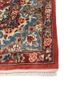 gulmarg red and orange silk hand knotted Rug - Corner
