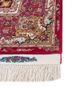 aalam pink and purple wool and silk hand knotted Rug - Corner aalam pink and purple wool and silk hand knotted Rug - Corner