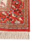 gulmarg red and orange silk hand knotted Rug - Corner