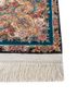 gulmarg blue wool and silk hand knotted Rug - Corner