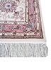 gulmarg red and orange silk hand knotted Rug - Corner