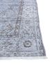 vintage blue wool hand knotted Rug - Corner