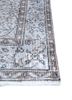 vintage grey and black wool hand knotted Rug - Corner vintage grey and black wool hand knotted Rug - Corner