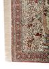 aalam red and orange silk hand knotted Rug - Corner