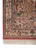 gulmarg red and orange silk hand knotted Rug - Corner