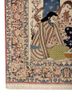 aalam ivory wool hand knotted Rug - Corner