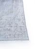 vintage grey and black wool hand knotted Rug - Corner vintage grey and black wool hand knotted Rug - Corner
