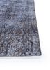 lacuna grey and black wool hand knotted Rug - Corner