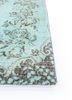 vintage green wool hand knotted Rug - Corner vintage green wool hand knotted Rug - Corner
