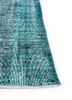 lacuna green wool hand knotted Rug - Corner