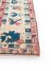 nuray blue wool hand knotted Rug - Corner