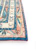 nuray blue wool hand knotted Rug - Corner