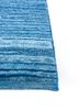 nuray blue wool hand knotted Rug - Corner
