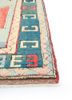 nuray red and orange wool hand knotted Rug - Corner