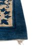 aalam blue wool hand knotted Rug - Corner aalam blue wool hand knotted Rug - Corner