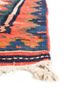 nayaab red and orange wool flat weaves Rug - Corner