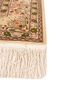 gulmarg ivory silk hand knotted Rug - Corner