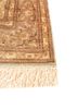 gulmarg red and orange silk hand knotted Rug - Corner