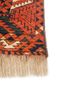 kiaan red and orange wool hand knotted Rug - Corner