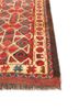 kiaan red and orange wool hand knotted Rug - Corner