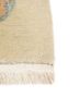 aalam blue wool hand knotted Rug - Corner