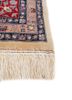 aalam red and orange wool hand knotted Rug - Corner