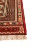 aalam green wool flat weaves Rug - Corner