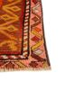 aalam grey and black wool flat weaves Rug - Corner