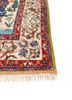 aalam red and orange wool hand knotted Rug - Corner