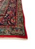 aalam red and orange wool hand knotted Rug - Corner