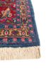aalam blue wool hand knotted Rug - Corner