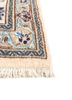 aalam blue wool hand knotted Rug - Corner
