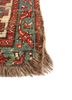 kiaan red and orange wool hand knotted Rug - Corner