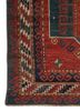 aalam red and orange wool flat weaves Rug - Corner