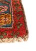 aalam blue wool hand knotted Rug - Corner