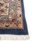 aalam blue wool hand knotted Rug - Corner