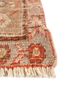 aalam red and orange wool hand knotted Rug - Corner